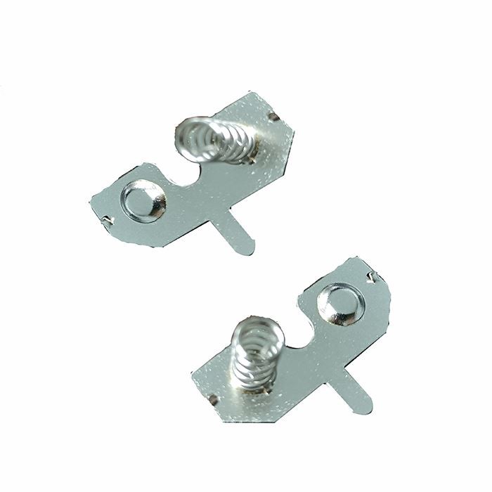 หน้าสัมผัสสปริงแบตเตอรี่บวกเป็นลบ