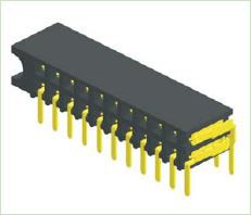 2.54 มม. หัวต่อตัวเมียแบบสองแถวมุมด้านข้างH:5.9