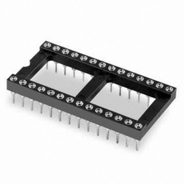 ซ็อกเก็ต Dual-in-line DIP 2.54 มม. ตรง