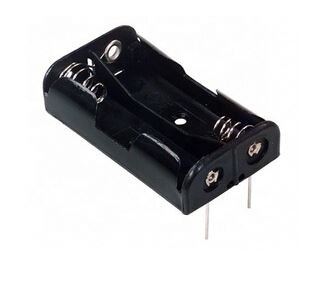 2 PIECES AA Battery Holders WITH PINS BBC-5-2-A-P-2